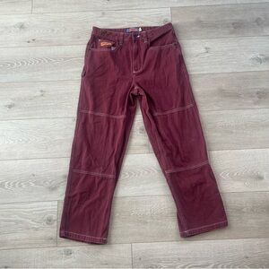Empyre Burgundy Men Jeans